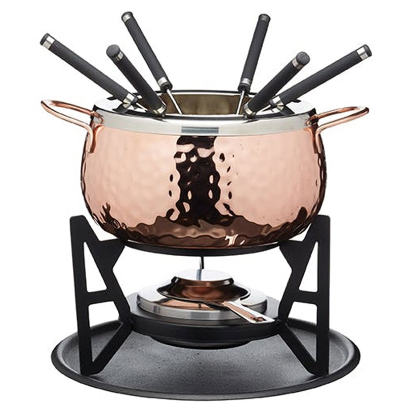 Fondue set, 16cm, Copper-1