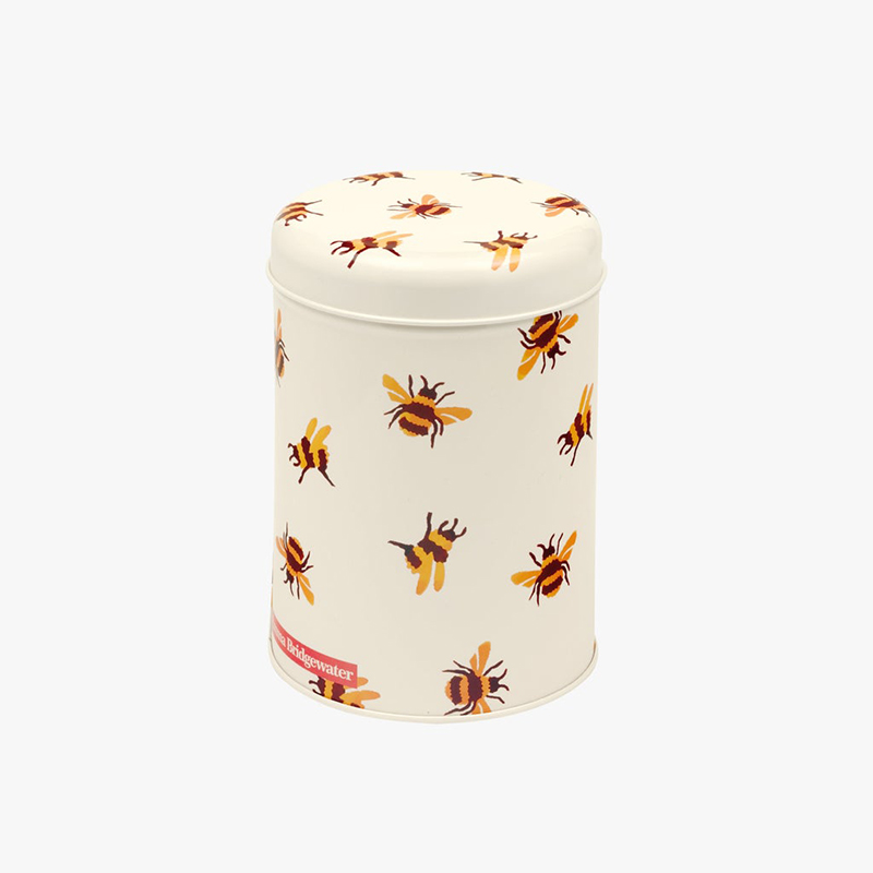 Bees Round Caddy, 10cm  x 15cm, Yellow-0