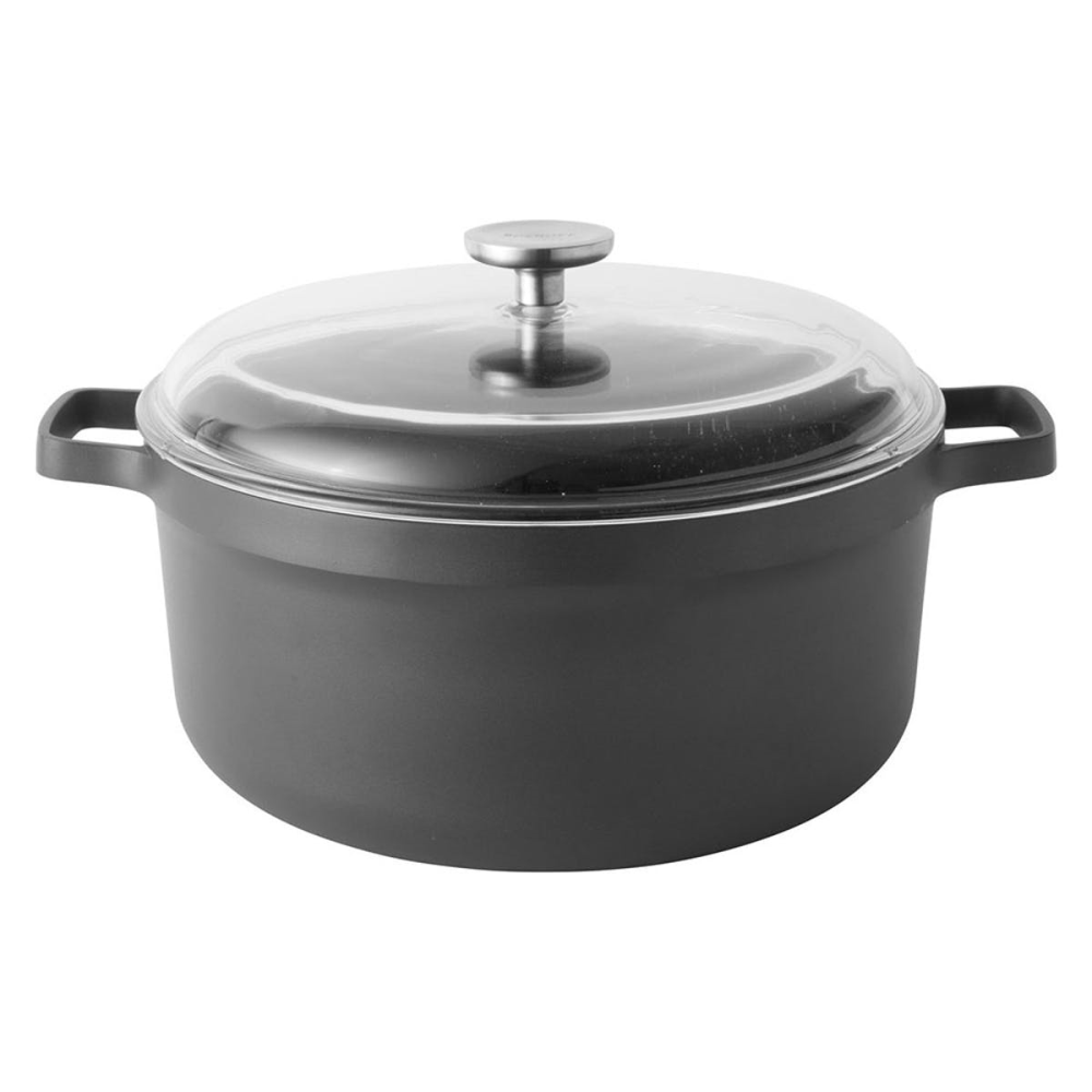 Gem, Covered Stockpot, 28cm, Black-0