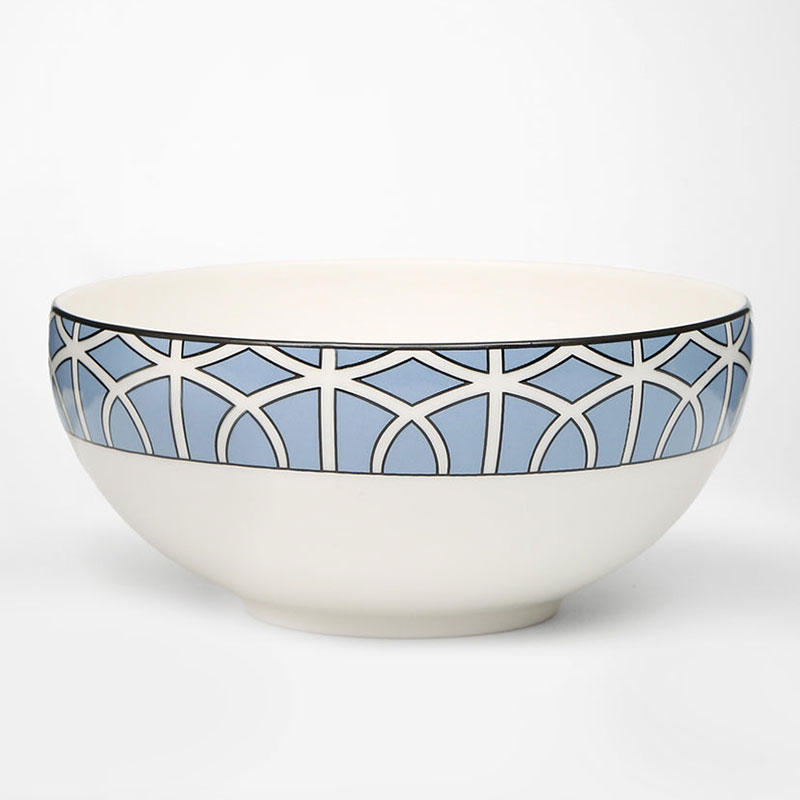 Loop Breakfast Bowl, D15cm, Cornflower Blue-0