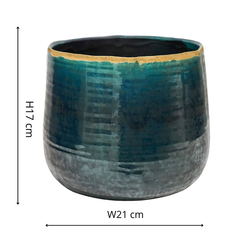 Como Pot, D21cm, Turquoise-4