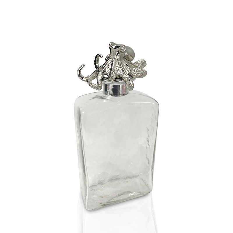 Octopus Decanter with Stopper, L12 x W6 x H20cm, Nickel-1