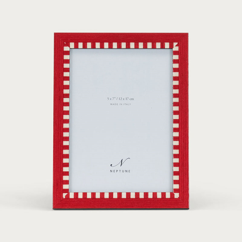 Montpellier Photo Frame, 5 x 7", Red-0