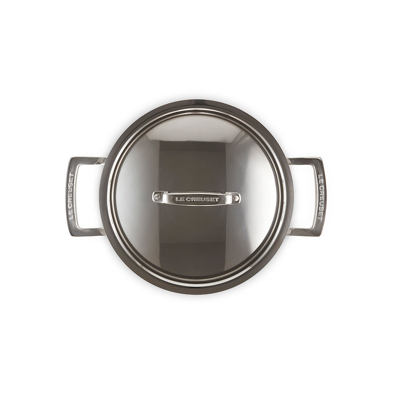 Classic 3-ply Deep Casserole, 20cm, Stainless Steel-3