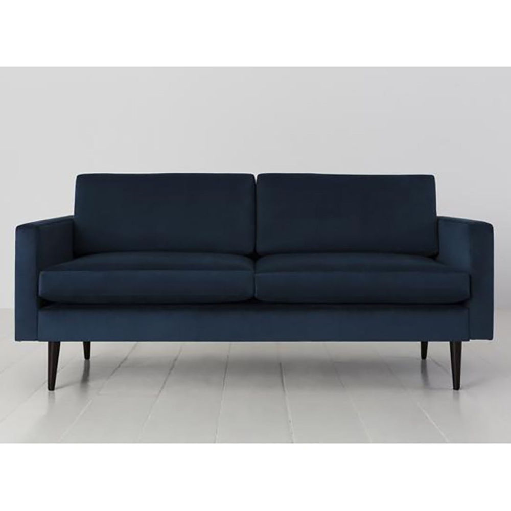 Model 01 2 Seater Velvet Sofa, Teal-1