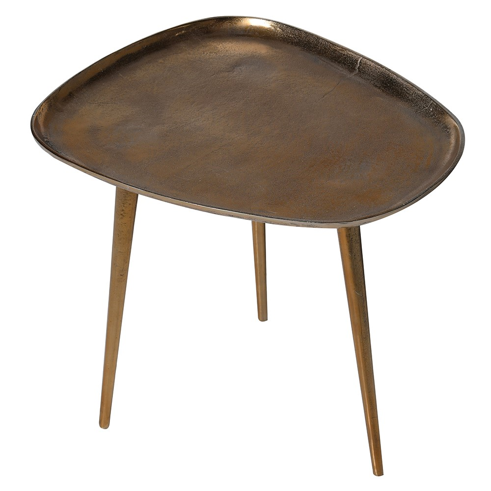 Tripod Side Table, Brass-1