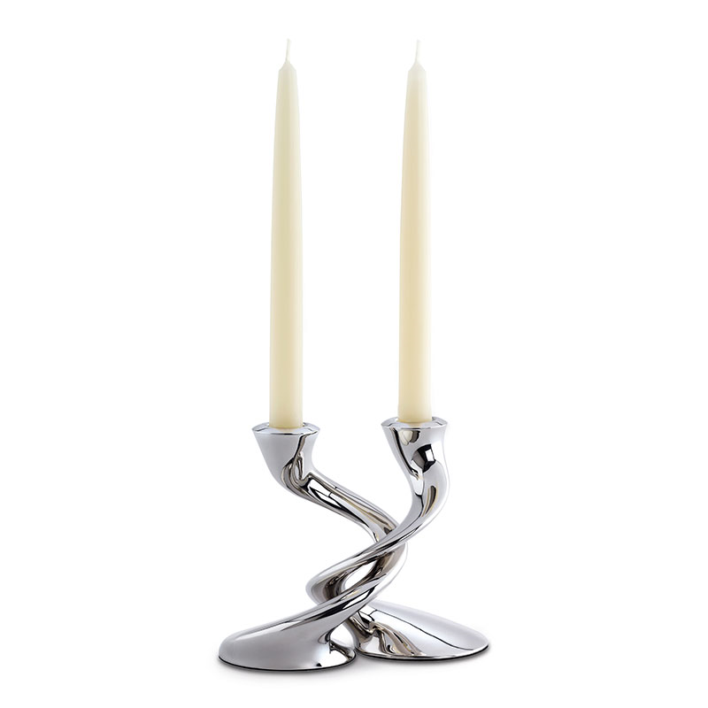 Windrush Candelabra, H19 x W26.5cm, Stainless Steel-0