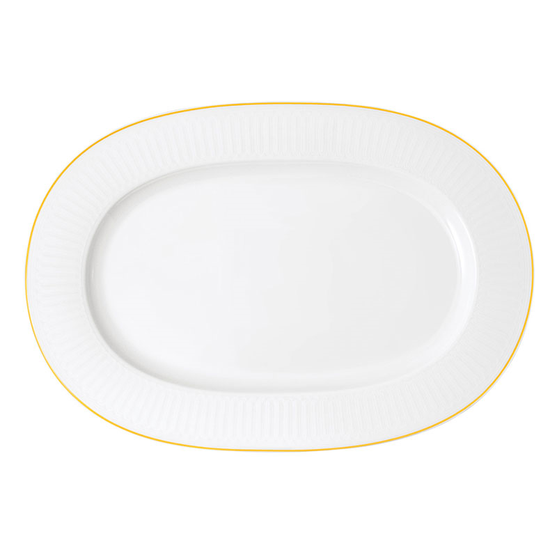 Chateau Septfontaines Oval Platter, L41.5 x W28.5cm, White-0