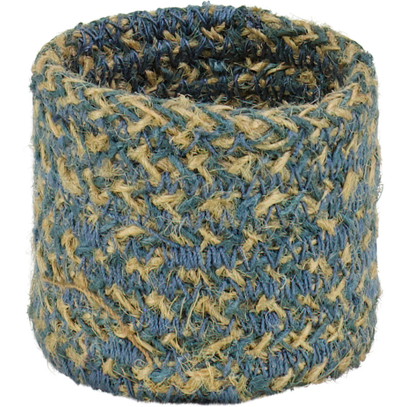 Jute Set of 4 Napkin Rings, H5 x D5cm, Gull Grey-2