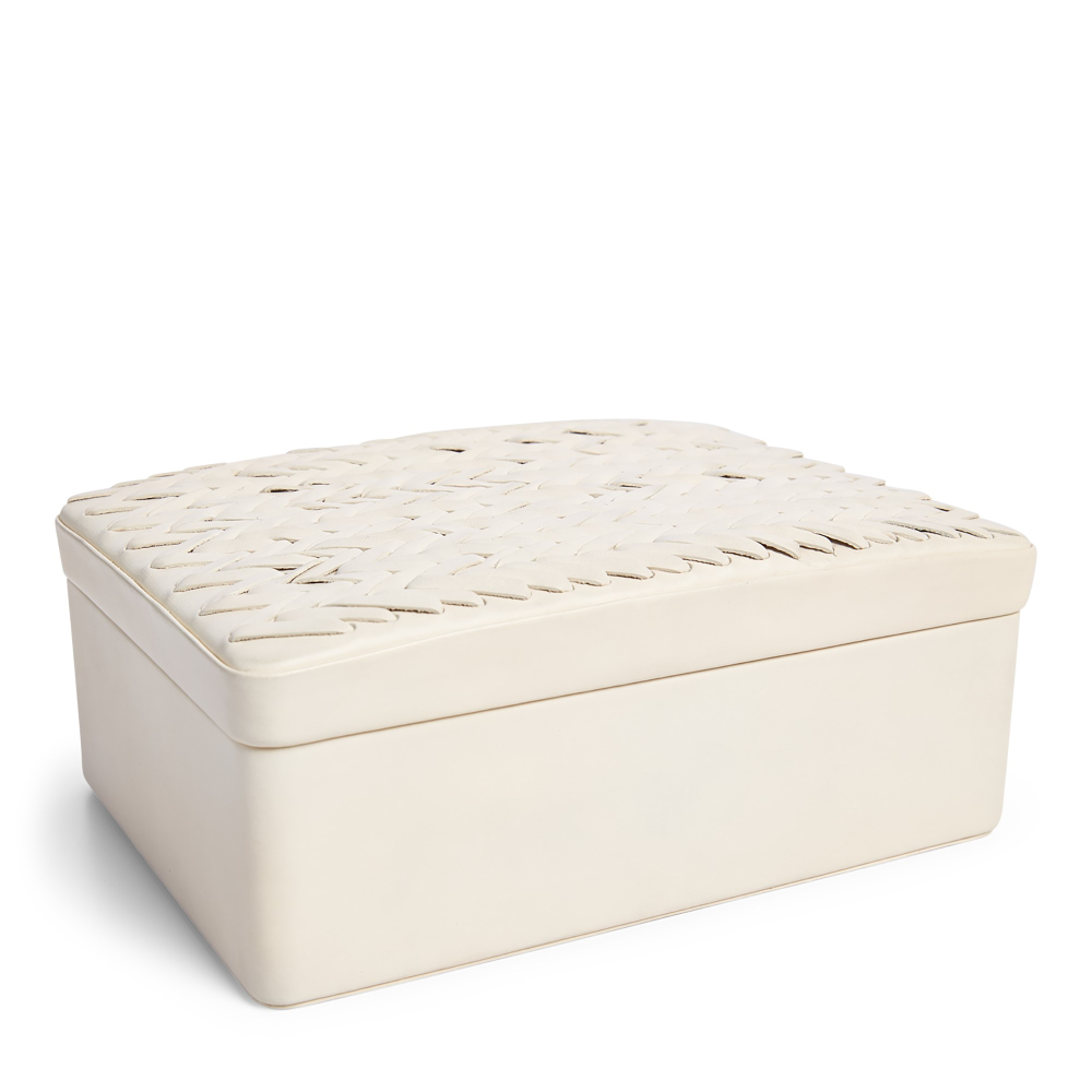 Adrienne Box, 21 x 15.24 x 8cm, Cream-0