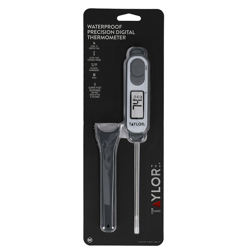 Digital Waterproof Precision Thermometer, Silver-5