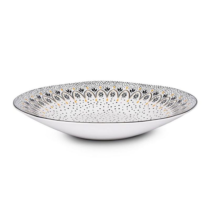 Artisanne Noir Large Serving Bowl, D36cm, Monochrome-2