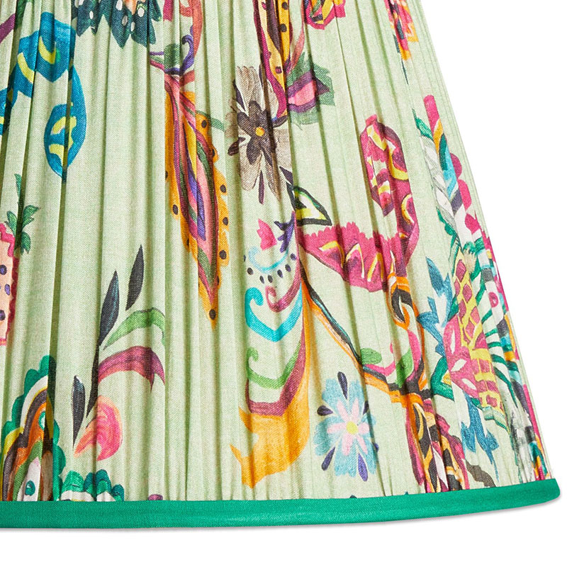 Straight empire Shade, 40cm, green Paisley by Matthew Williamson-2