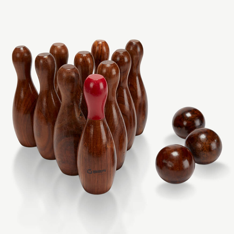 Rosewood Skittle Ball Set-2