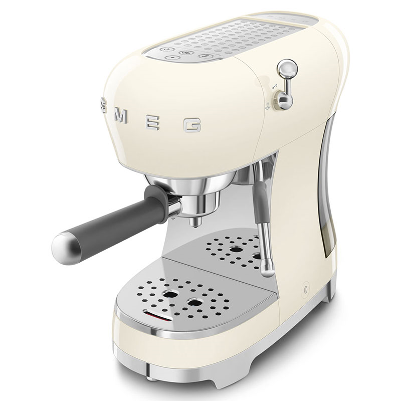 50's Style Espresso Coffee Machine, Cream-4