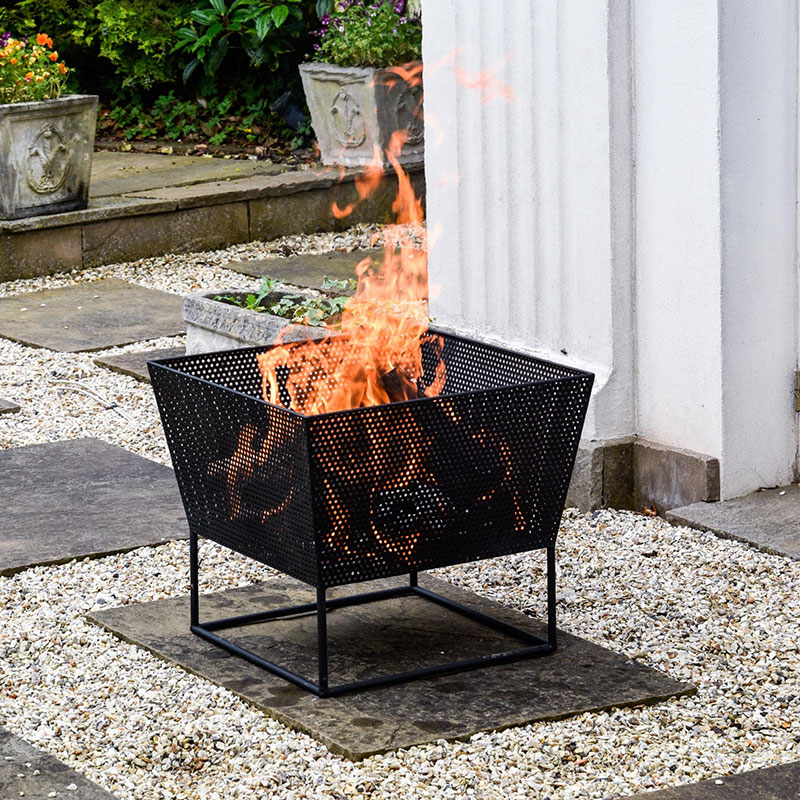 Norfolk Outdoor firebowl, W52cm, Black-0