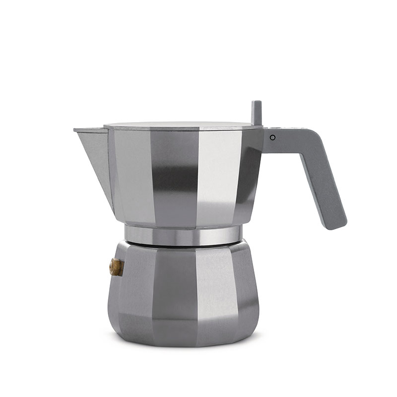 Moka 3 Cup Espresso Maker, H15.5cm, Silver-0