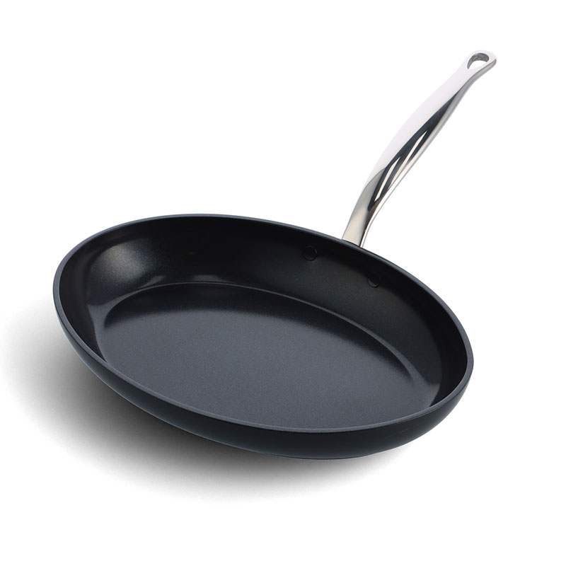 Barcelona Pro Non-Stick Oval Fishpan, 33, Black-0