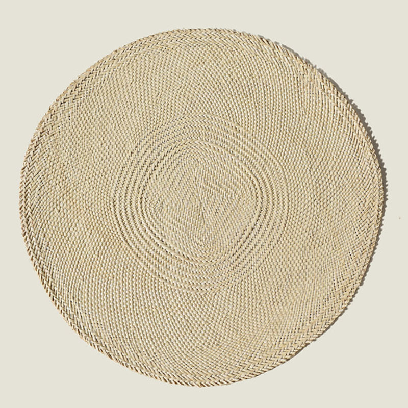 Nariño Set of 2 Woven Placemats, D39cm, Natural-1