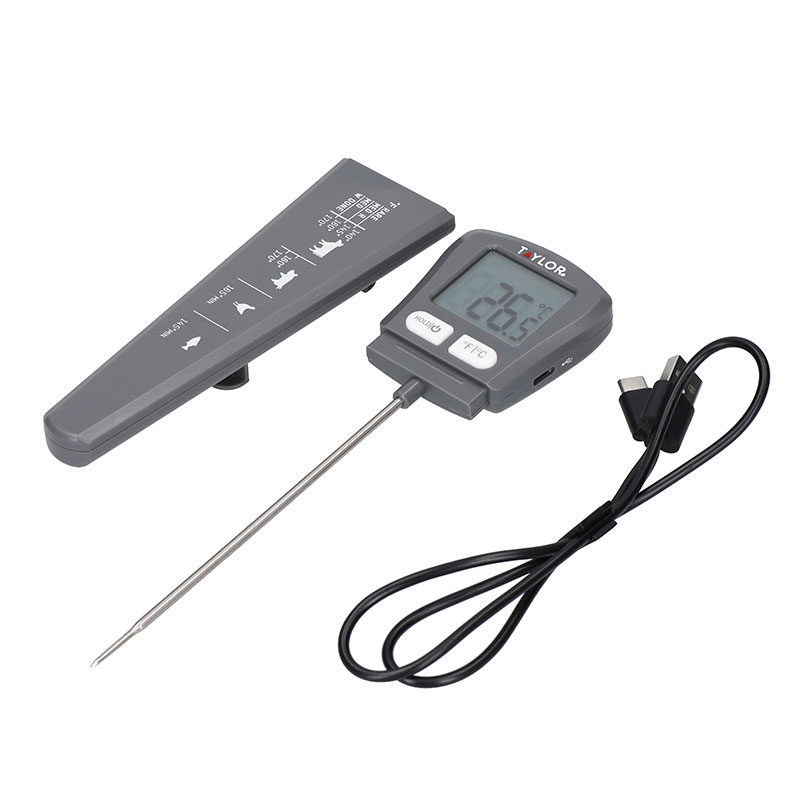 USB Rechargeable Digital Thermometer, Black-1