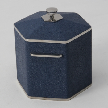 Ice Bucket, Otis, Nile Blue Shagreen-0