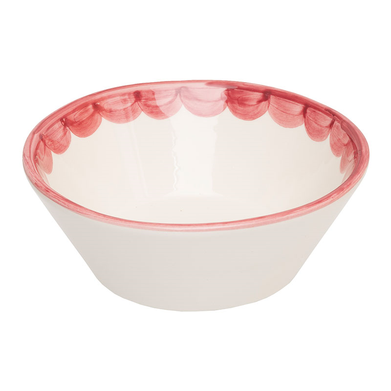 Scallop Bowl Set of 2, D16cm, Pink-2