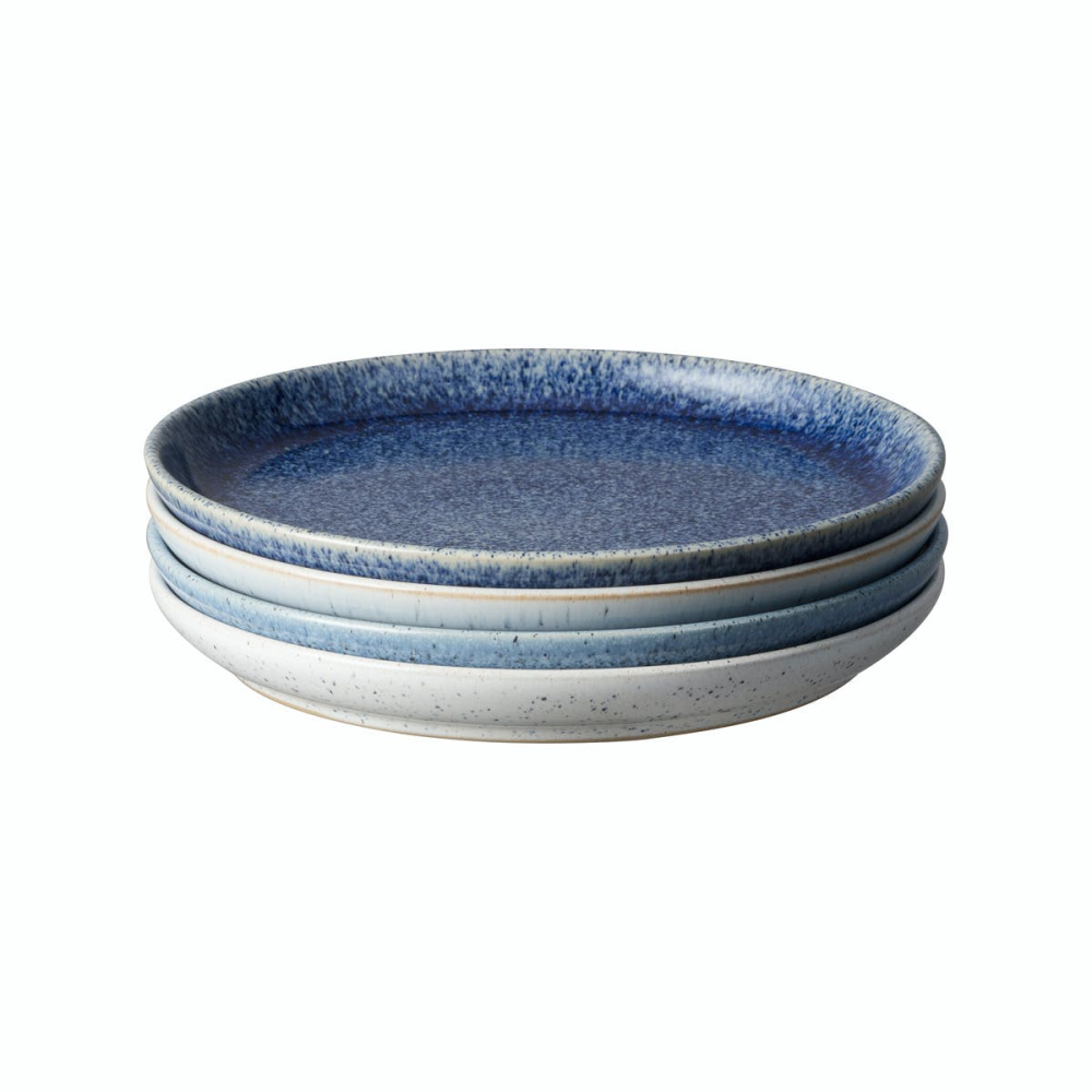 Studio Blue Set of 4 Coupe Plates, D21cm-0