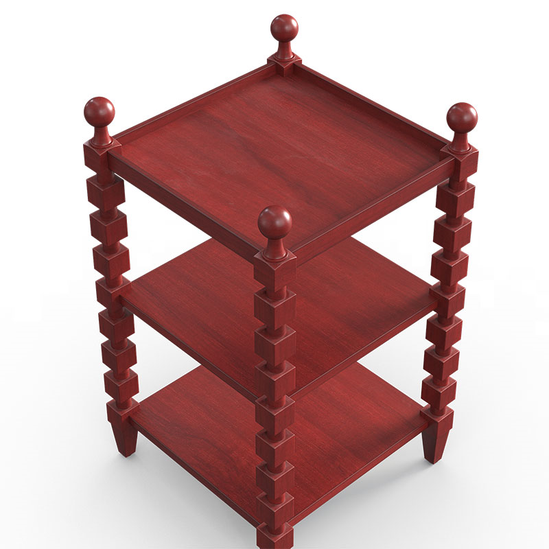 Huxley Side Table, H79 x W46 x D46cm, Red-2