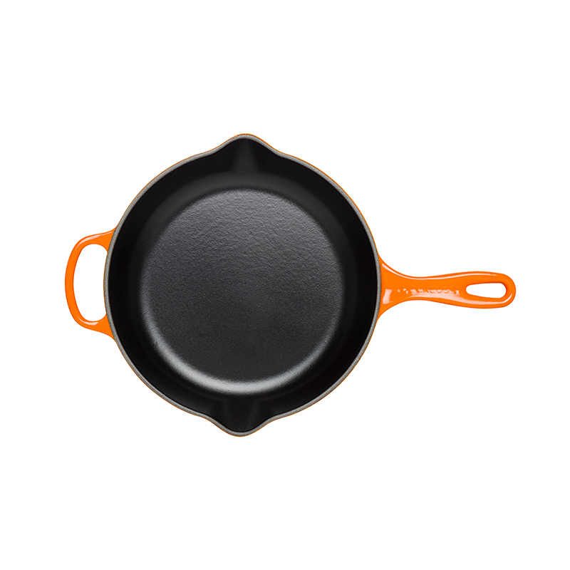 Signature Cast Iron Frying pan with metal handle, 26cm, Volcanic-1