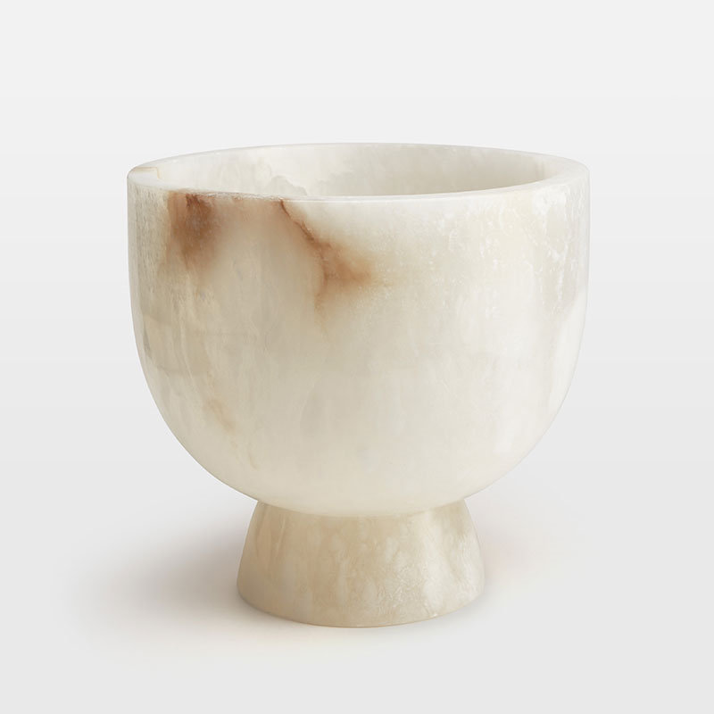 Florenza Champagne Bowl, L28 x W25cm, Alabaster-0