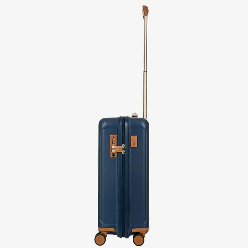 Capri Carry-On Suitcase with Front Pocket, H55x W23 X L40cm, Blue-7