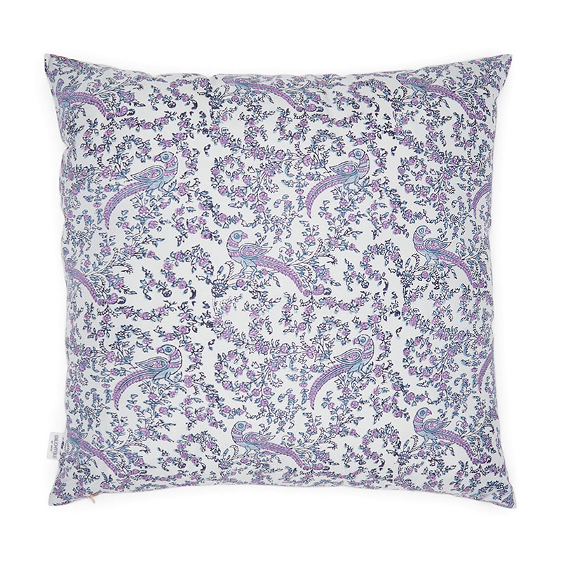 Zaha Silk Reversible Cushion, 45cm x 45cm, Orange / Purple-2