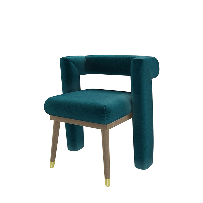 Fonda Dining Chair, Deep Turquoise-0