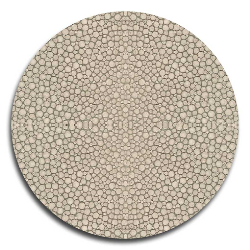 Shagreen Set of 4 Round Coasters, D10cm-0