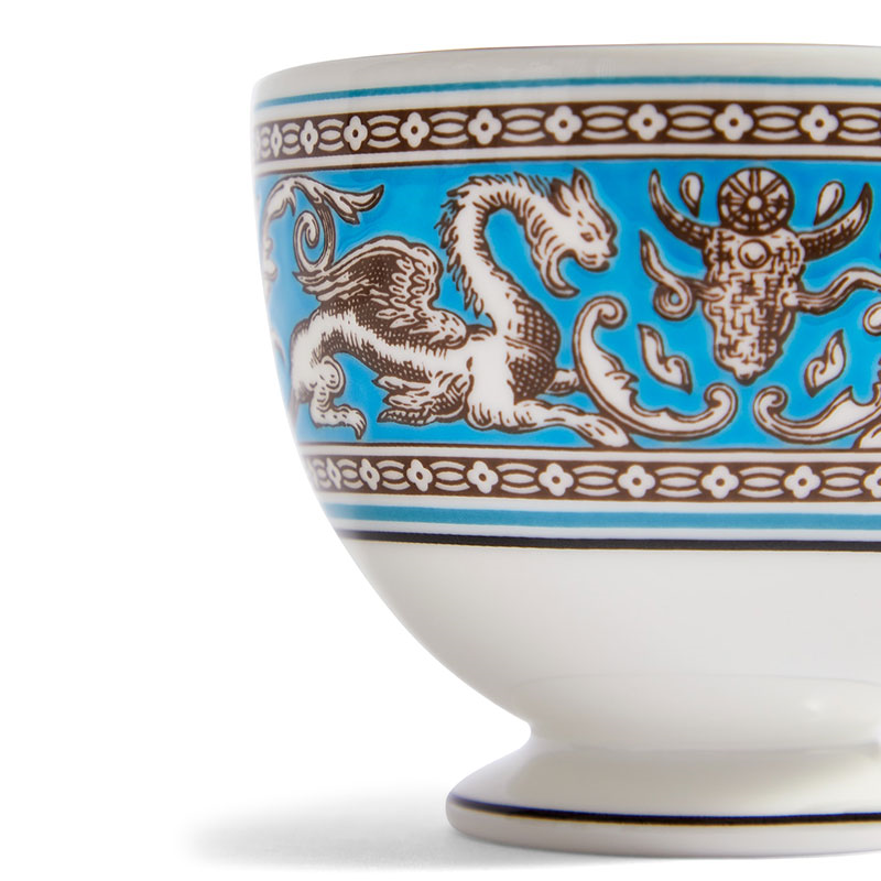 Florentine Teacup and Saucer, 174ml, Turquoise-2