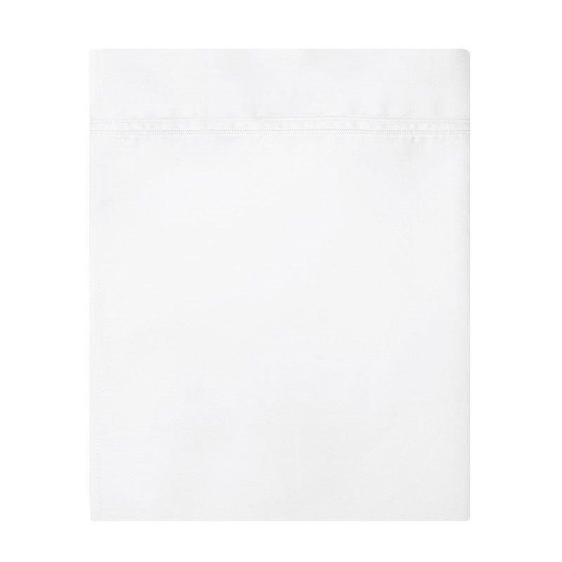 Triomphe - 300 Thread Count Cotton Sateen King flat sheet, 270 x 310cm, Blanc-0