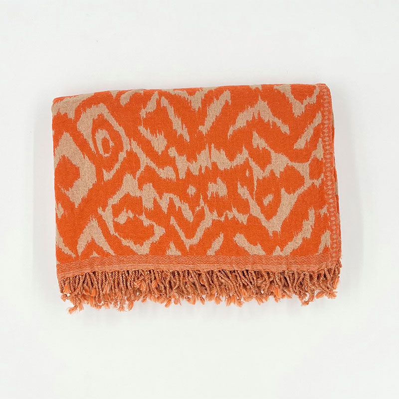 Ikat Throw, 140 x 210cm, Amber-0