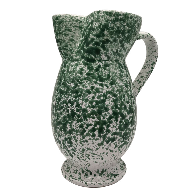 Splatter Jug, H23cm, Green-0