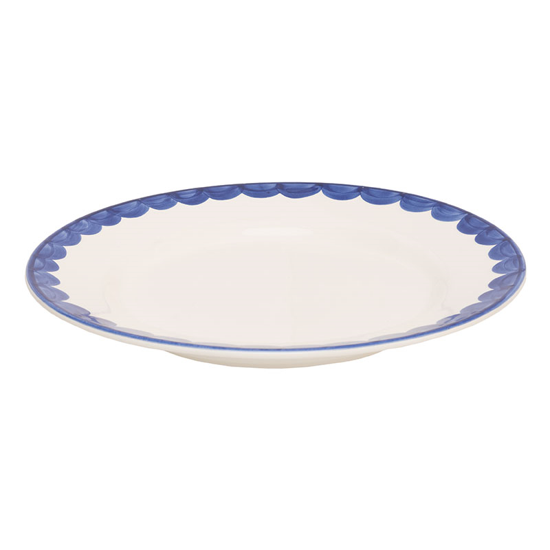 Scallop Set of 2 Side Plates, D20cm, Blue-4