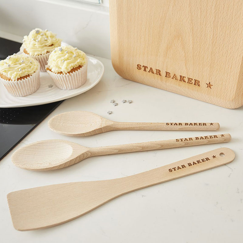 Star Baker Spatula, L30cm, Beech-1