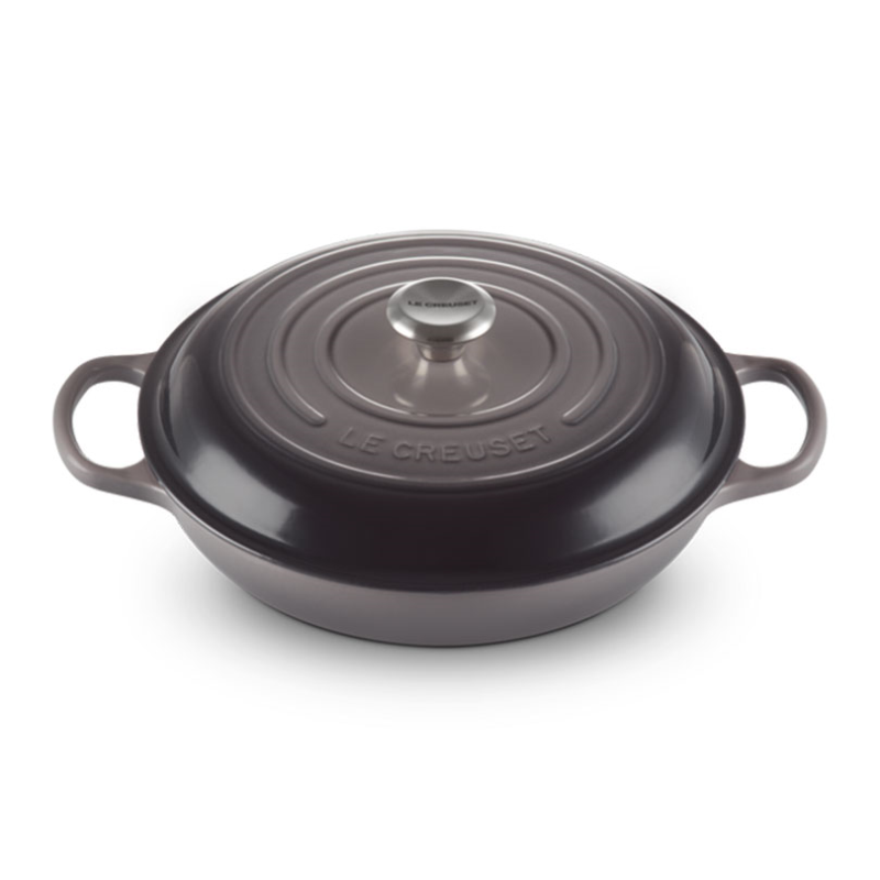 Signature Cast Iron Shallow casserole, 30cm - 3.2 litre, Flint-0