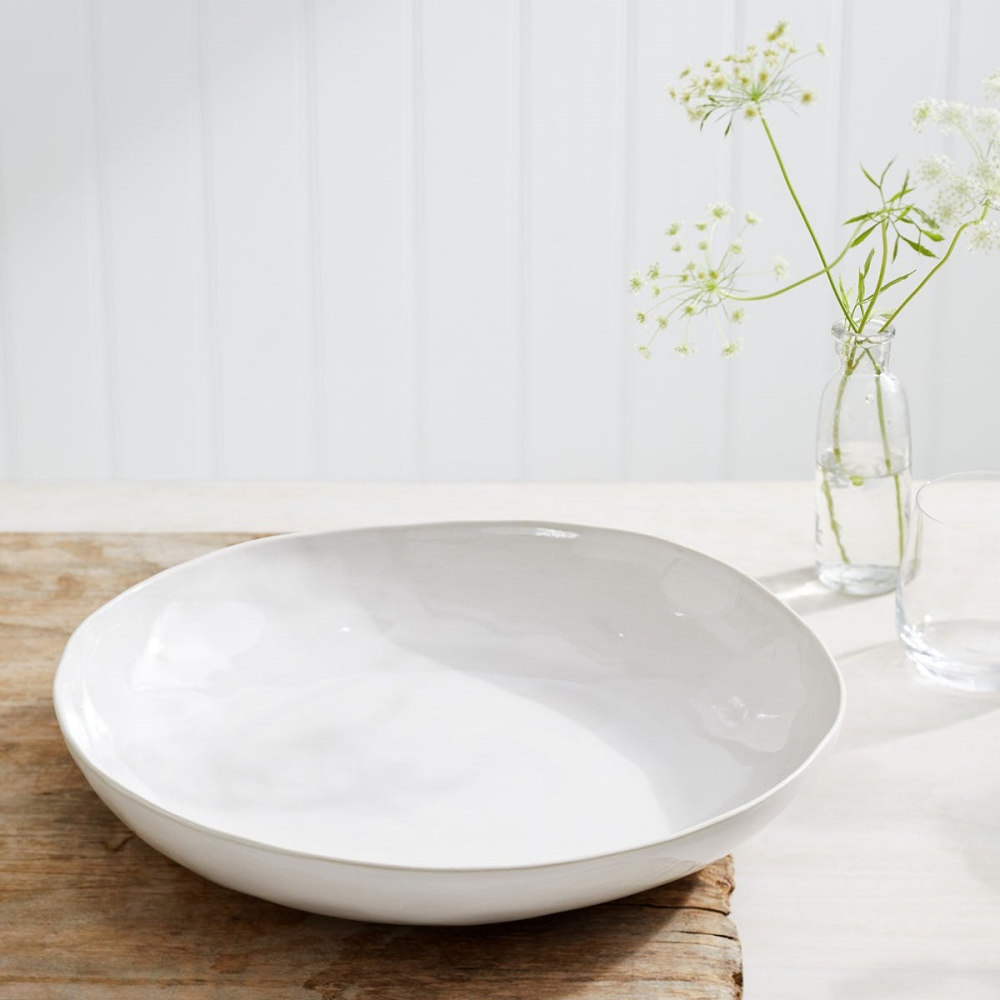 Portobello Low serving bowl, D37cm, White-0