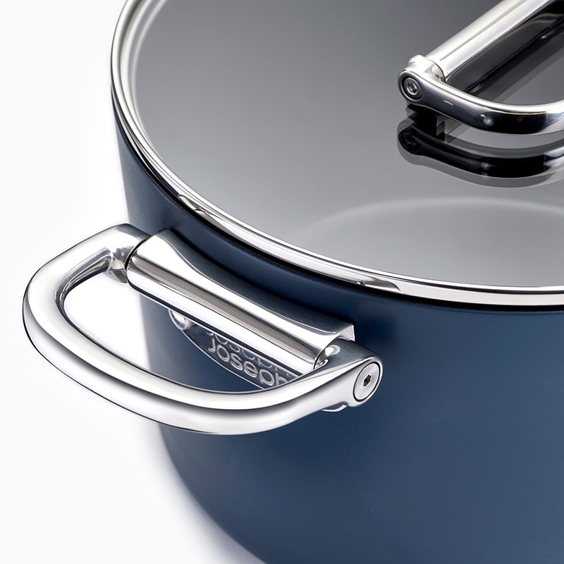 Space Folding Saucepan & Lid, 23cm, Midnight Blue-13