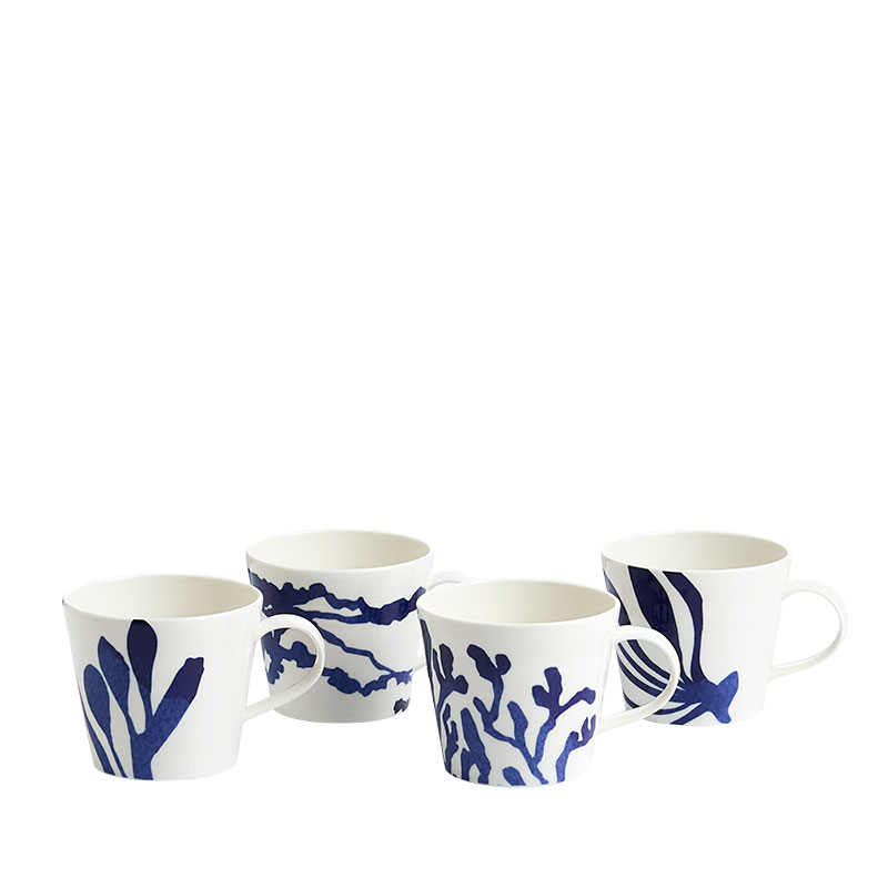 Pacific Set of 4 Mug, 400ml, Blue-1