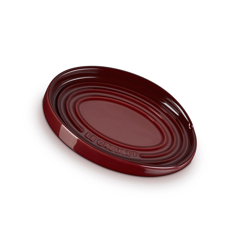 Stoneware Oval Spoon Rest, Garnet-0