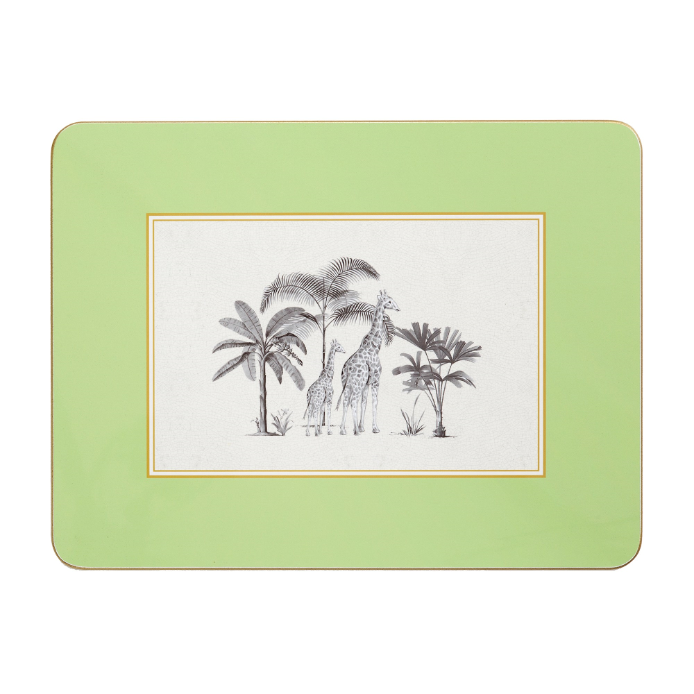 Harlequin Design Extra large serving mats, 38.2 x 29.2cm, Green-0