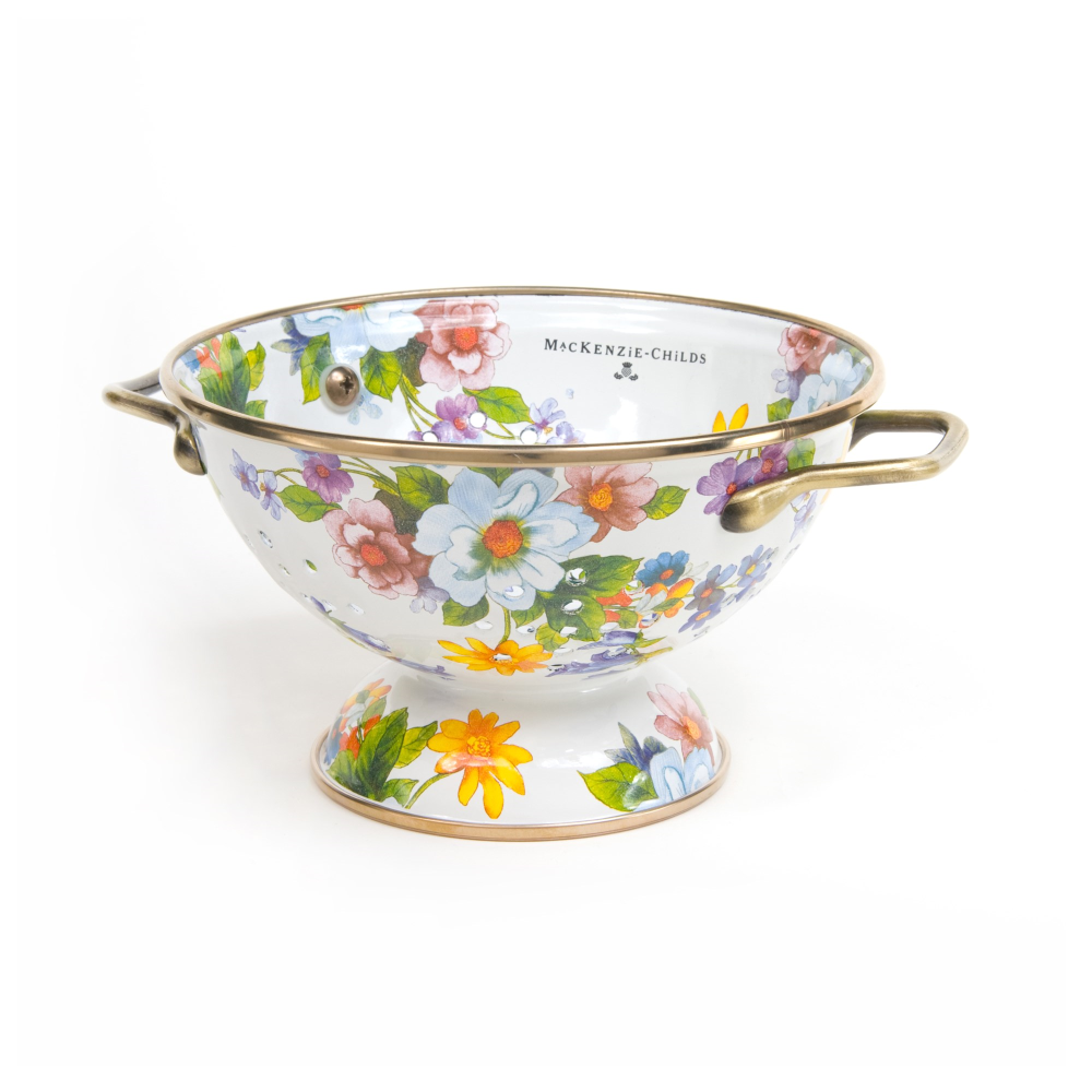 Flower Market Colander, 16cm, White-0