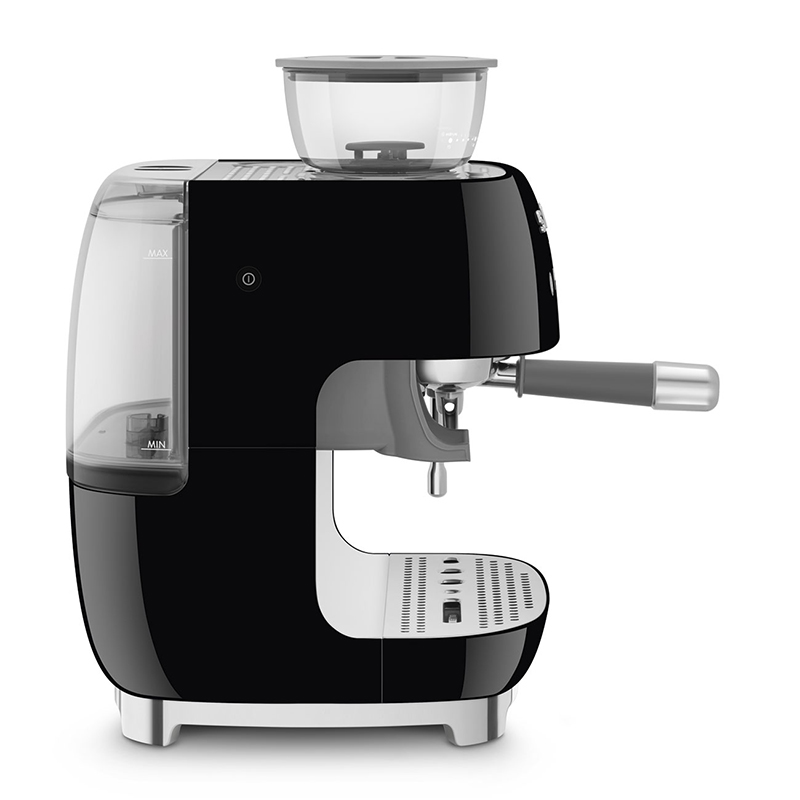 Espresso Coffee Machine with Grinder, Black-2