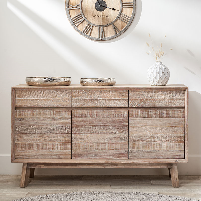 Kalmar Sideboard, Acacia Wood-0