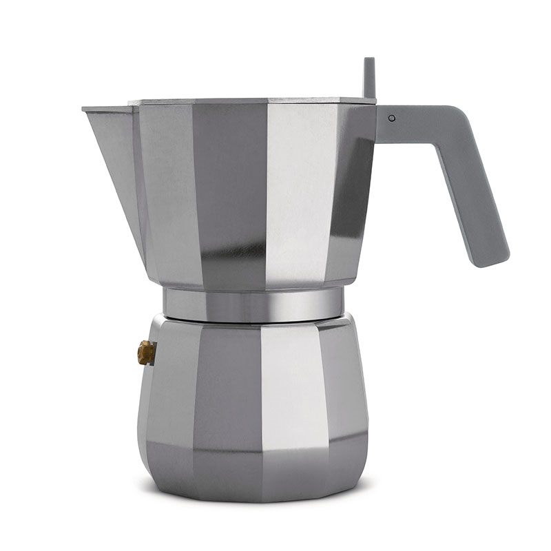 Moka 6 Cup Espresso Maker, H18cm, Silver-0